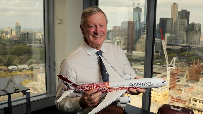 Qantas chairman Leigh Clifford is stepping down after a decade at the helm. Picture: Stuart McEvoy.