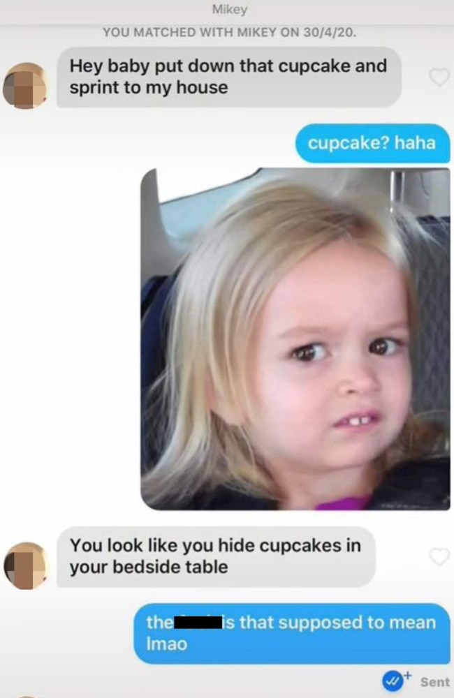 He labelled her ‘slightly obese’ after he urged her to ‘put down the cupcakes’. Picture: TikTok/emsumners