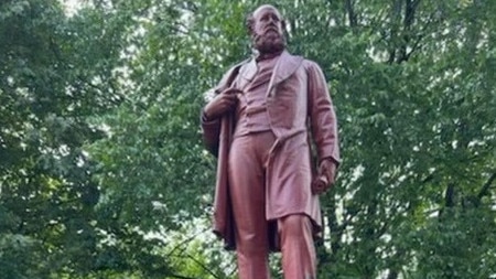 William Crowther statue vandalised on Australia Day