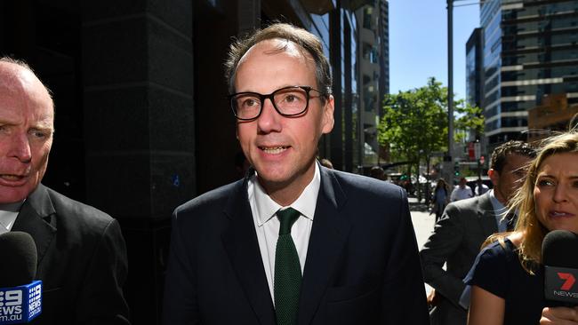 Australian Securities &amp; Investments Commission (ASIC) chairman James Shipton leaves the royal commission hearing in November, last year. Picture: AAP