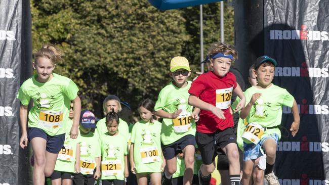 IRONKIDS Tasmania race start at PW1. Picture: Chris Kidd