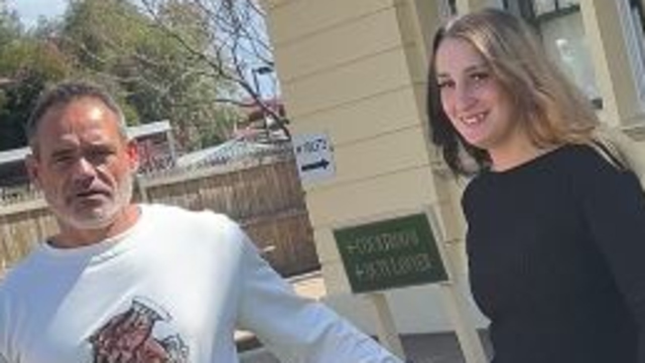 Damian Michael King and Hope Ellna Wardrop leaving Roma Magistrates Court. Photo: Jacklyn O'Brien.