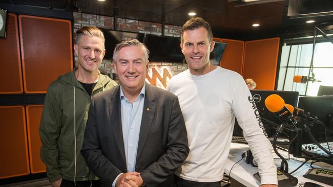 Triple M’s Hot Breakfast is now a two-man show, with Wil Anderson (left) departing.