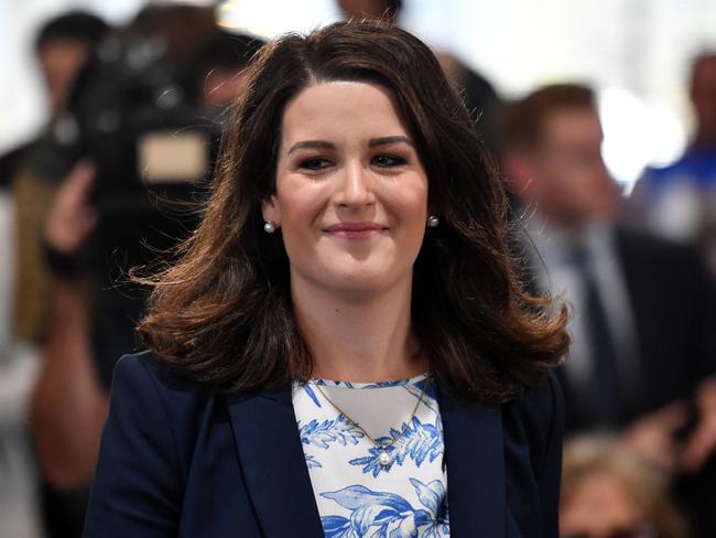 Liberal Senate candidate Claire Chandler at a campaign rally in Launceston in Tasmania, Wednesday, April 18, 2019. (AAP Image/Mick Tsikas) NO ARCHIVING