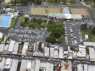 Carpark where the new IGA is set to be built.