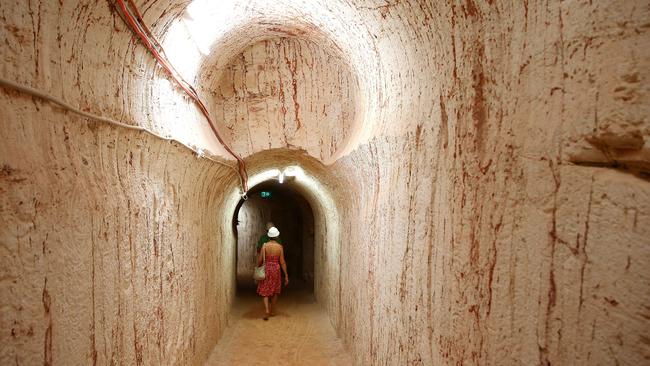 Coober Pedy is famous for its underground network of tunnels and valuable opals. Picture: Mark Kolbe/Getty Images