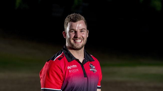 Griffith University-College Knights team of the decade renunion photo. Jaye Paton. Picture: Jerad Williams