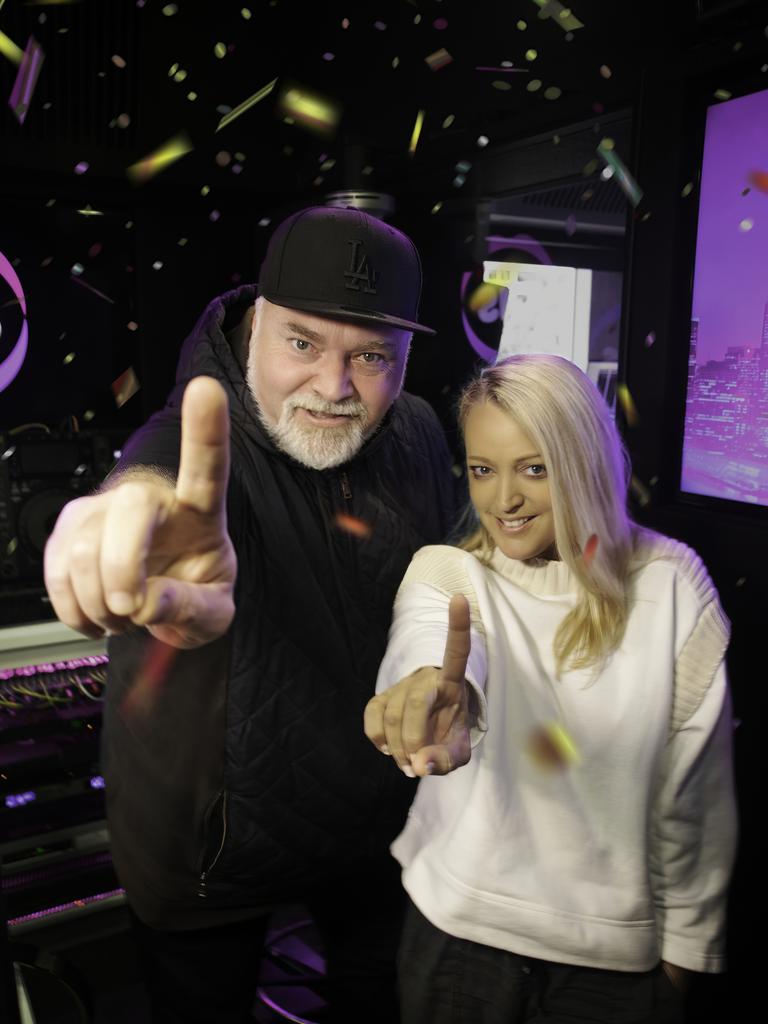 Kyle Sandilands and Jackie O showed the clip to guests live on their number one rating show.