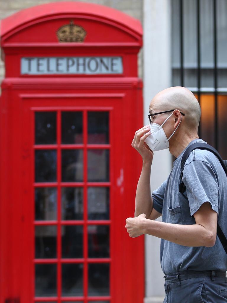 Compulsory mask wearing is expected to end soon in the UK. Picture: Hollie Adams/Getty Images