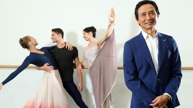 Queensland Ballet’s artistic director Li Cunxin wants his dancers to entertain the crowds at the AFL grand final. Photographer: Liam Kidston.