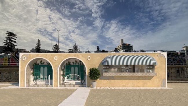 The design for the beach club has been unveiled. Picture: Amalfi Beach Club Facebook