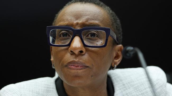 Claudine Gay was forced to quit as President of Harvard University. Picture: Getty Images via AFP.