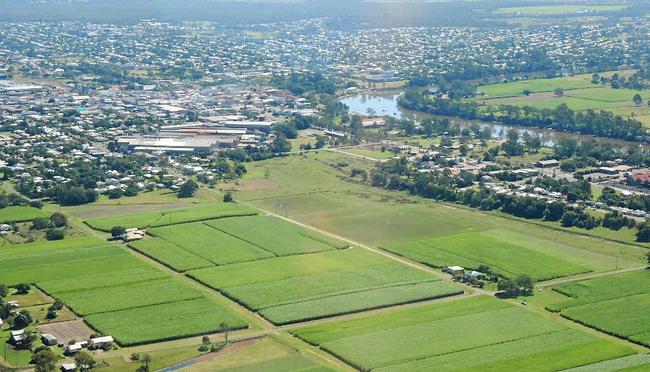 Aerial view of Maryborough, the pocket, Downer EDI. Picture: Megan Pope