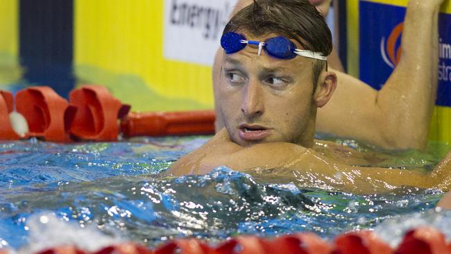 Ian Thorpe swimming in 2012. AAP Image/Ben Macmahon.