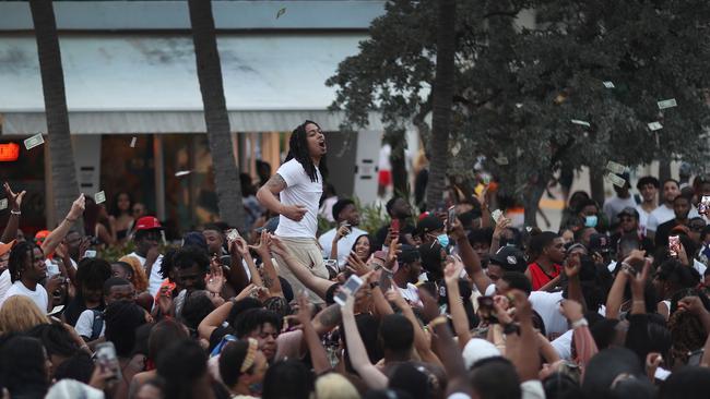 College students party in Miami, Florida, for Spring Break. Picture: Getty Images/AFP