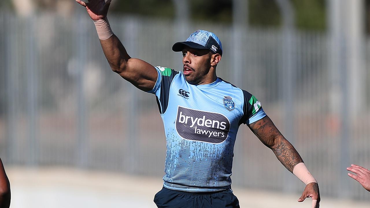 Josh Addo-Carr will not sing the national anthem during State of Origin. Picture: Brett Costello