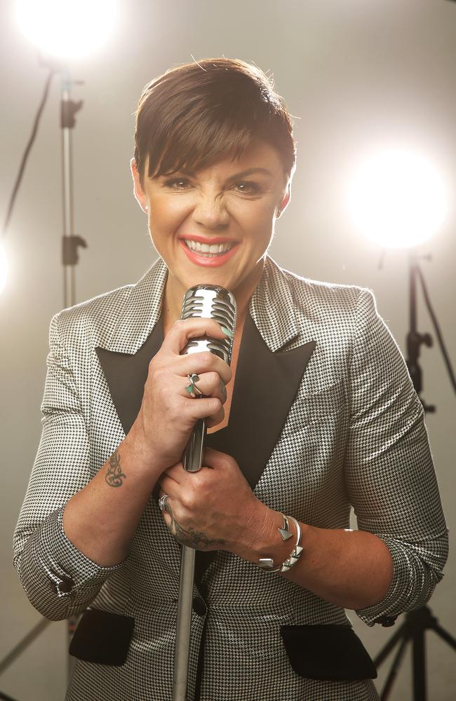 Radio personality Em Rusciano first found fame as a singer. Picture: Tim Hunter