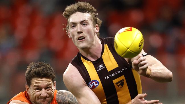 Josh Weddle has had a great debut season for Hawthorn. Picture: Phil Hillyard