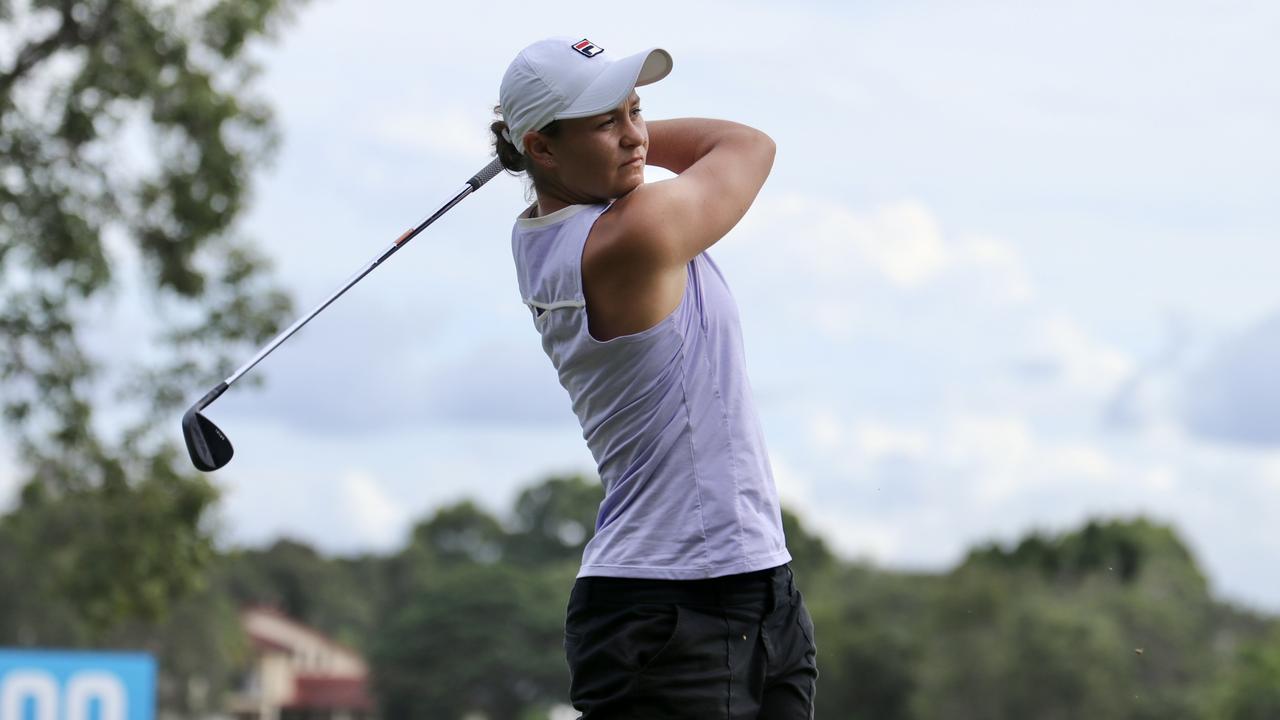 Barty in a pro-am competition in 2021. Photo: Kirsty Wrice, Golf Australia