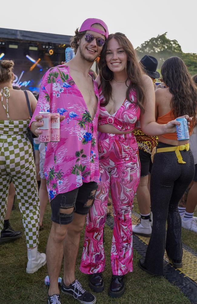 Damo van der Merwe and Skye Bailey at the Backyard Series Music Festival at Queens Park, Mackay on Saturday, November 13, 2021. Picture: Heidi Petith