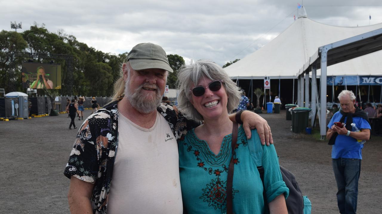 Bill and Elsa at Bluesfest on Monday. Picture: Nicholas Rupolo.