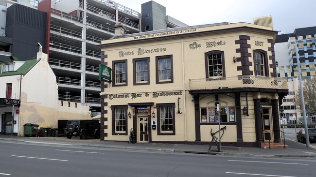 The business operation of the Hope and Anchor in Hobart’s Macquarie St is up for sale. Picture: LUKE BOWDEN