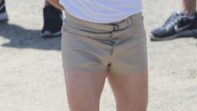 Bradley Cooper filming 'American Sniper'. Bradley was doing sit-ups and getting sprayed with water.  Pictured: Bradley Cooper  Ref: SPL774329 040614  Picture by: XX7 / Splash News  Splash News and Pictures Los Angeles: 310-821-2666 New York: 212-619-2666 London: 870-934-2666 photodesk@splashnews.com