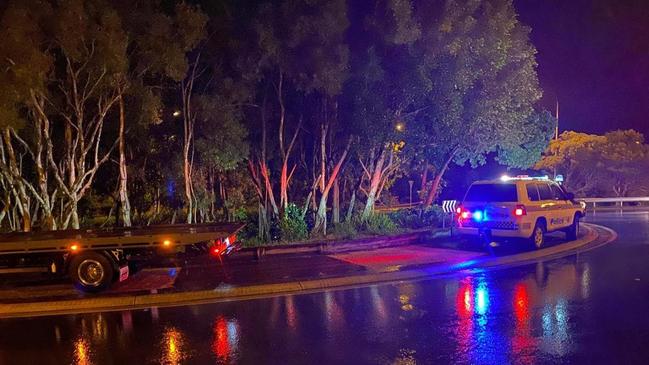 Police at the scene in Sunshine Beach.