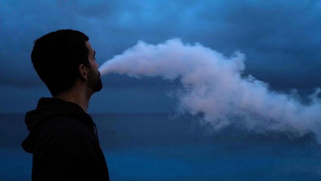 Vaping is a popular replacement for smoking, but health experts have raised concerns. Picture: Valery Hache/AFP