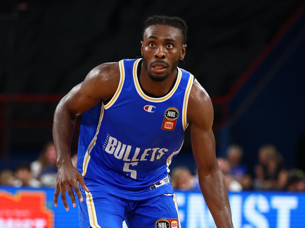 James Batemon during his incredible performance against the Wildcats. Picture: Chris Hyde/Getty Images