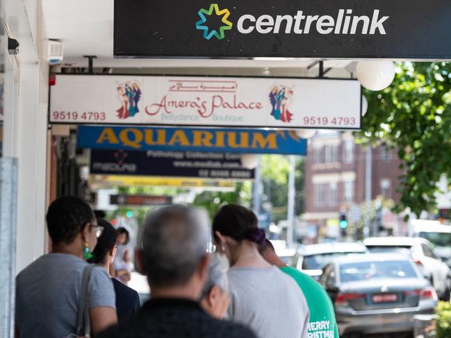 SYDNEY, AUSTRALIA - NewsWire Photos December 9, 2020: Signage at a Centrelink office in Marrickville, Sydney Picture: NCA NewsWire / James Gourley