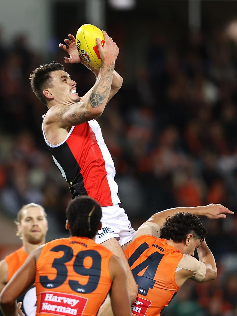 Josh Battle stood tall for the Saints. Picture: Mark Kolbe/Getty Images