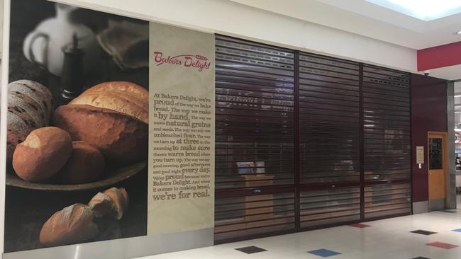 Bakers Delight in the Mitchell Centre has closed down. Picture: Judith Aisthorpe