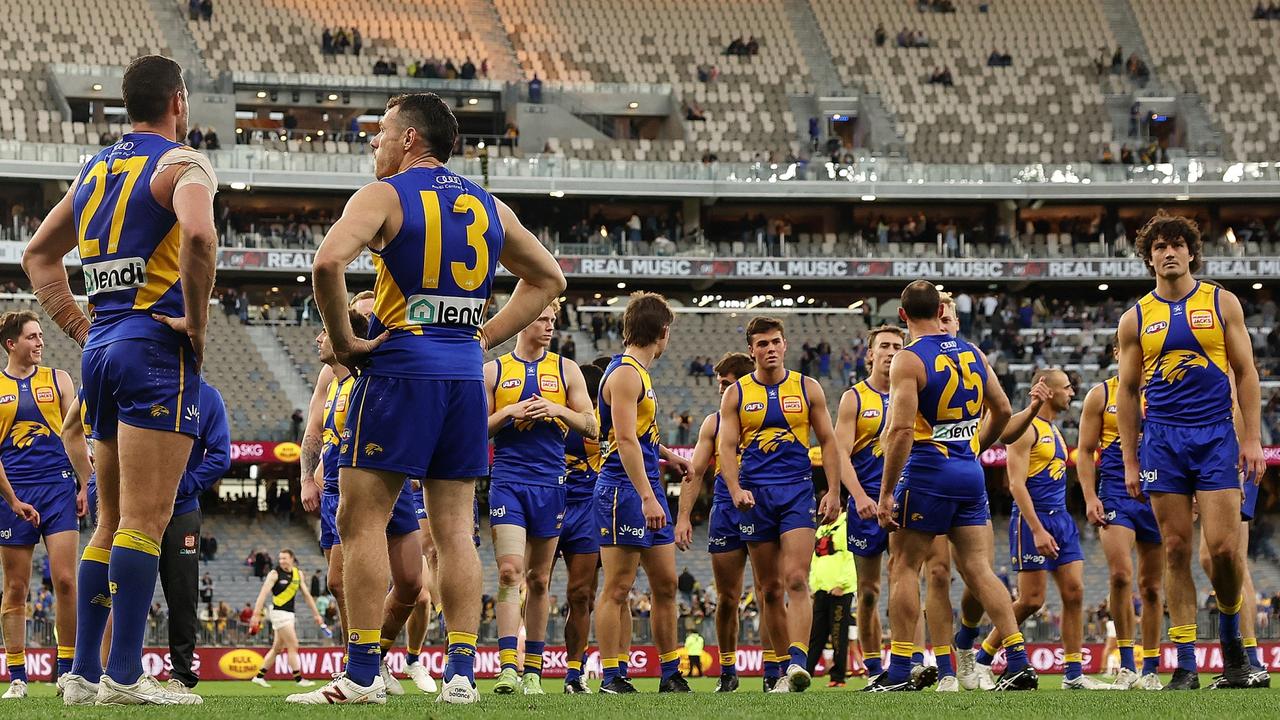 West Coast’s struggles have caused concerns over the parity over the AFL fixture. (Photo by Will Russell/AFL Photos via Getty Images)