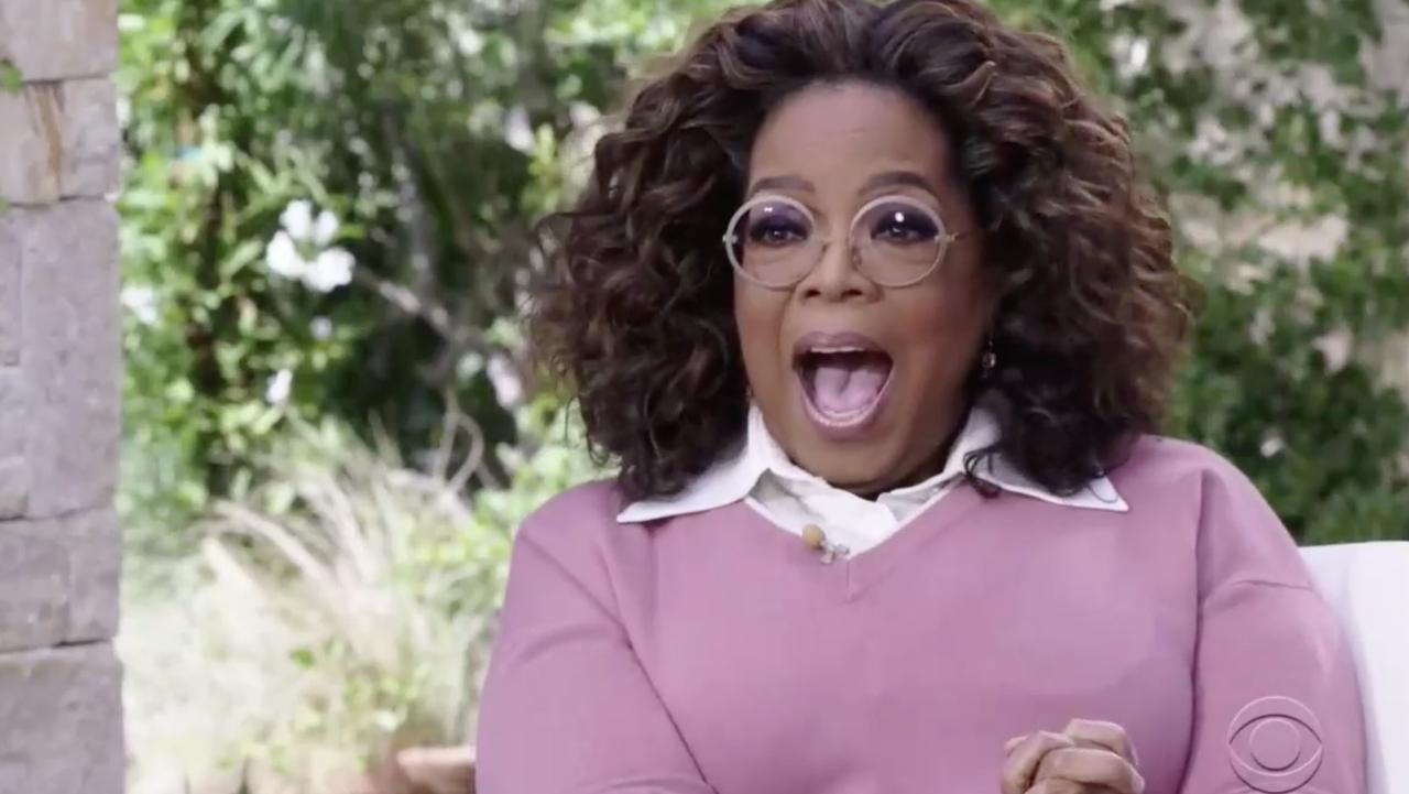 Oprah reacts to the news Meghan is expecting a baby girl in the US summer.