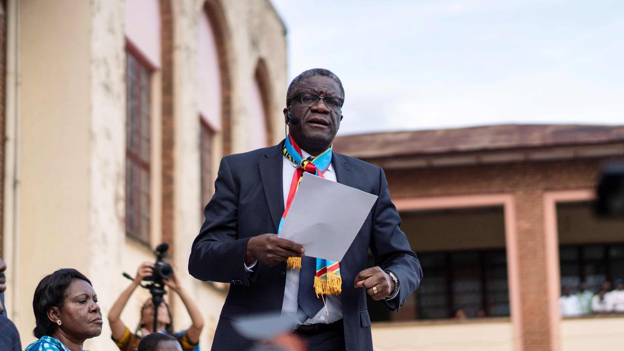 Nobel Peace laureate Dr Denis Mukwege asked: ‘What is the international community waiting for to give justice for the victims?’ Picture: AFP