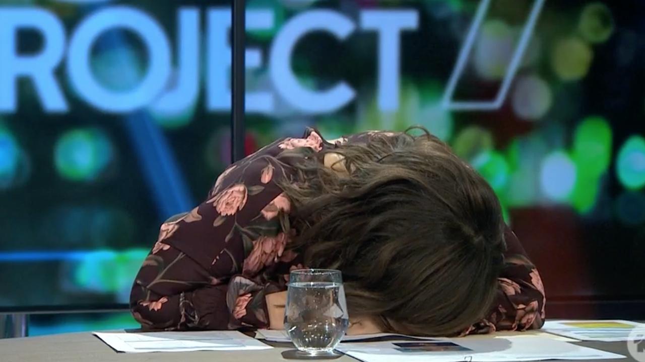 Lisa Wilkinson loses it on The Project.