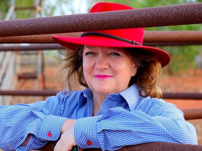 Gina Rinehart is warning that rushing to reduce greenhouse emissions without proper costings could imperil family farmers and cost taxpayers “billions in subsidies”. Picture: Supplied