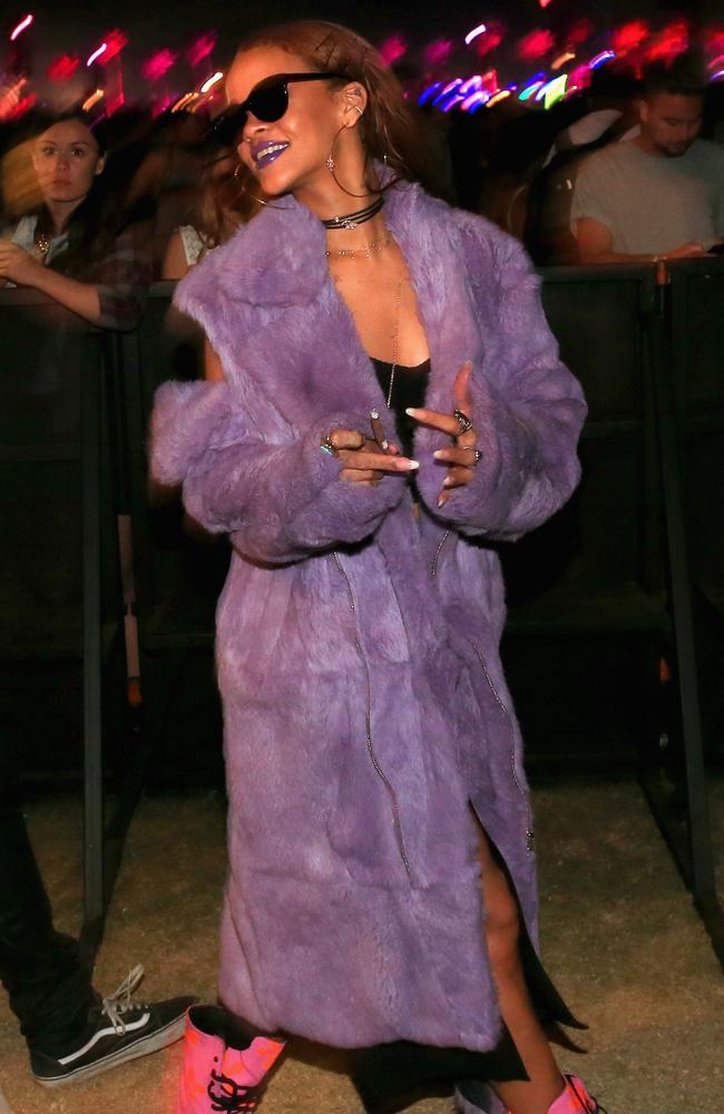 Purple reign by Rihanna. Picture: Getty Images