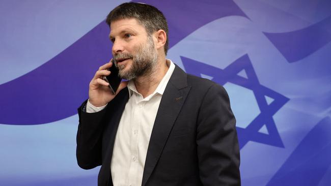 Israeli minister of finance and leader of the Religious Zionist Party Bezalel Smotrich. (Photo by GIL COHEN-MAGEN / POOL / AFP)