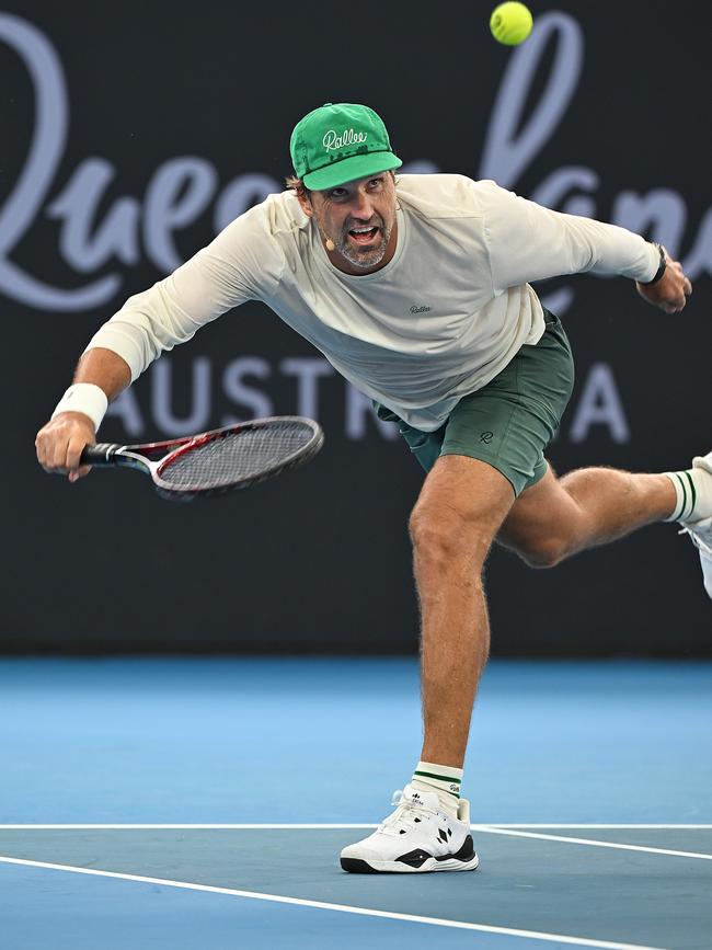 Ash Barty and Pat Rafter never had a chance. Pic: Lyndon Mechielsen/Courier Mail