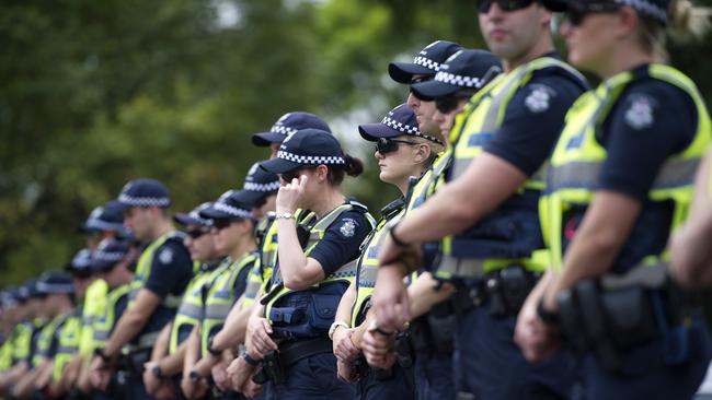 Motorola will supply about 10,000 police officers with iPhones and iPads so administrative tasks can be performed on the road. Picture: Eugene Hyland