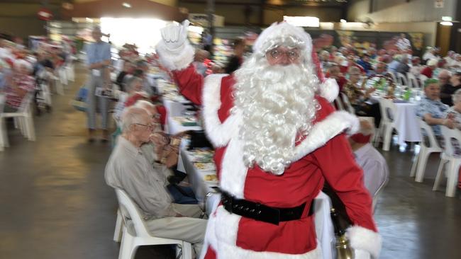 Mayoral Christmas party for over 80s at the Toowoomba Showgrounds. Santa, Town Crier, Kevin Howath. November 2018