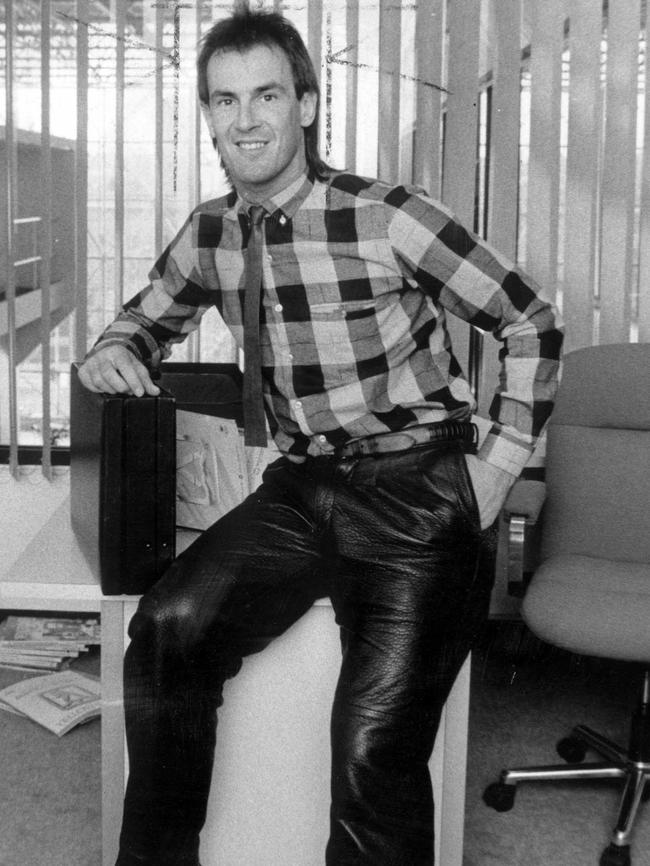 Wallace rocking the leather pants.