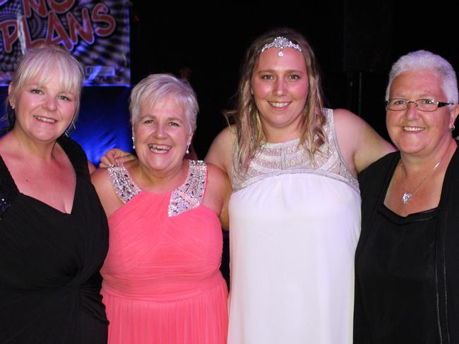 Deb Slorach and her family pictured on Saturday night's Active8 gala dinner. Picture: Trish Ralph