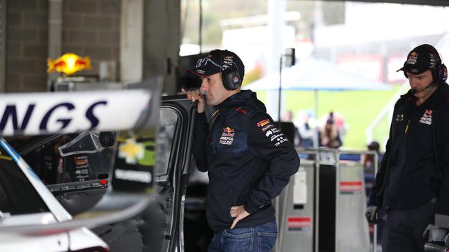 Triple Eight team boss Jamie Whincup has vowed he won’t stand in van Gisbergen’s way, but wants him to make a call on his future soon. Picture: Tim Hunter.