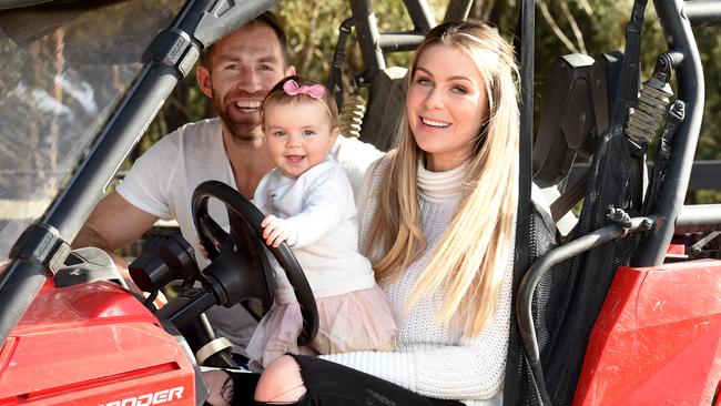 Cloke says he couldn’t be happier since retiring from footy. Picture: Jay Town