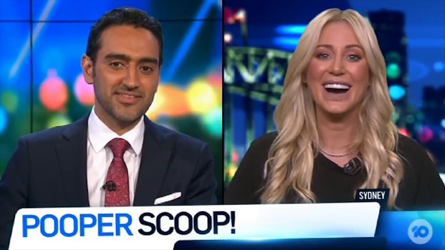 Roxy Jacenko discusses 'poo jogger' on The Project (Network Ten)