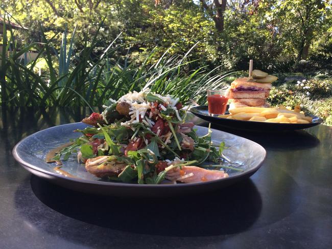 Japanese gardens with winter salad and reuben sandwich. Picture: Jenifer Jagielski