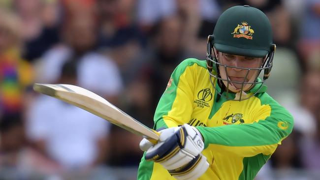 Alex Carey won plenty of admirers at the World Cup for his form with the bat and his toughness. Picture: AFP